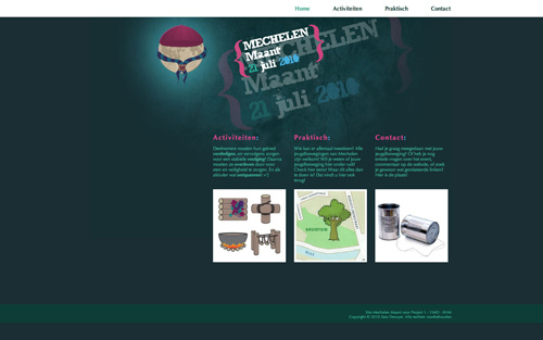 screenshot of the web project mechelen maant