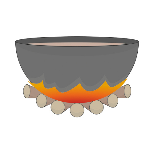 illustration of a campfire