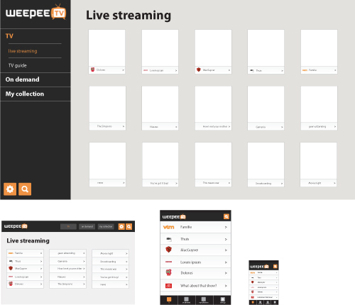 preview of offer wireframe for weepeetv